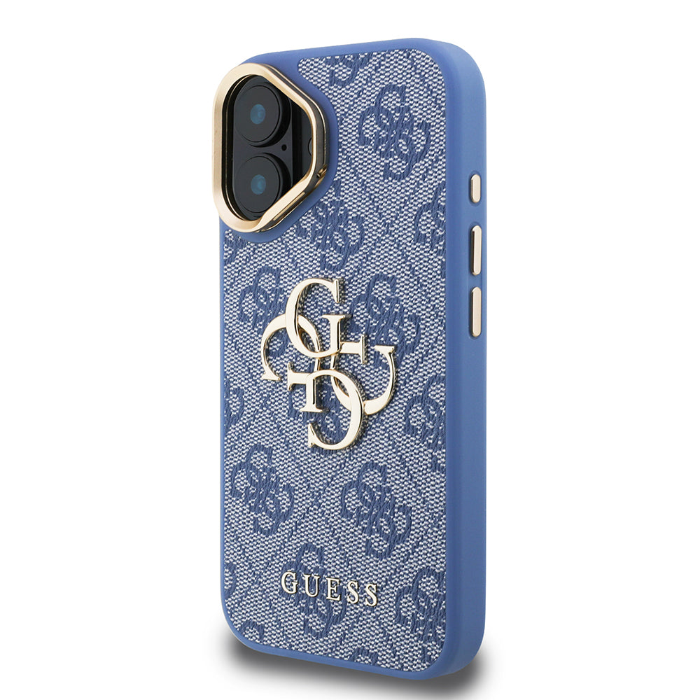 iPhone 16 Kılıf Guess Orjinal Lisanslı PU Deri 4G Desenli Metal Büyük 4G ve Yazı Logolu Kamera Standlı Kılıf iPhone 16 Kılıf Guess Orjinal Lisanslı PU Deri 4G Desenli Metal Büyük 4G ve Yazı Logolu Kamera Standlı Kılıf